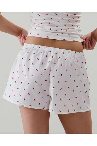 Undiz شورت منقوش SHORTPOPIZ أحمر