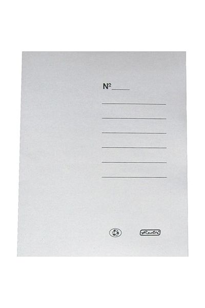 Herlitz Dosar documente A4, Culoare Alb, Material Carton, Gamă economică