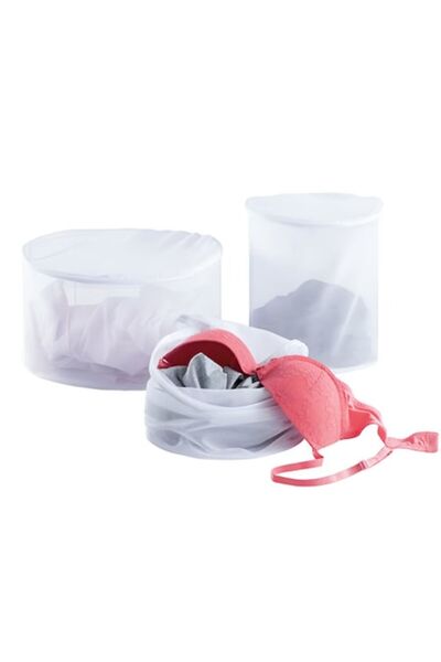 dalip Set 3 Saculeti pentru Protectie Rufe Delicate, Organizare Spalare, Fermoar Sigur, Masina Spala