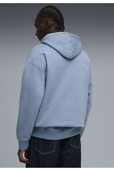 Puma Ανδρικό Φούτερ με Κουκούλα από Χαλαρό Φλις