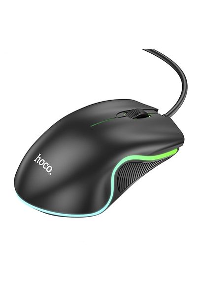 dalip Mouse gaming, cu lumini RGB si buton 3D, 1000 DPI, cu fir de 1.4m, USB, Negru