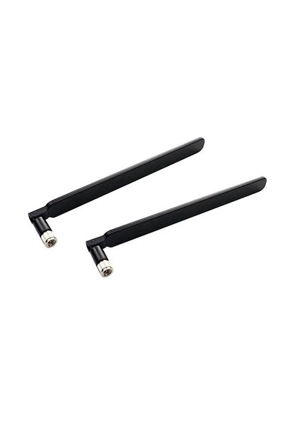 dalip Set de antene pentru imbunatatire semnal router, 2 piese, conector SMA, Negru