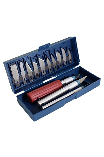 dalip Set of Precision Cutters with 13 Blades, Hobby Craft, Storage Box, Multicolor