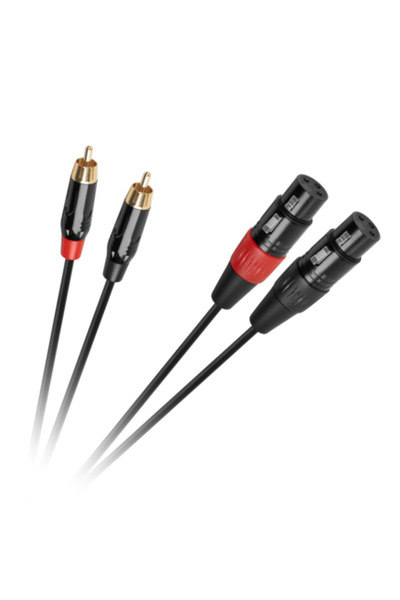 Cabletech Cablu audio XLR - 2RCA, 1m