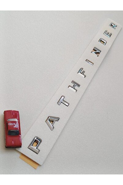 EDEXPORT حروف Pathfinder لحقيبة الأمتعة المصنوعة من الكروم 3M ثلاثية الأبعاد ABS