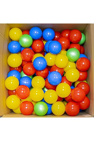 OEM Bile multicolore, diametru 7 cm, set de 100 bucăți, plastic