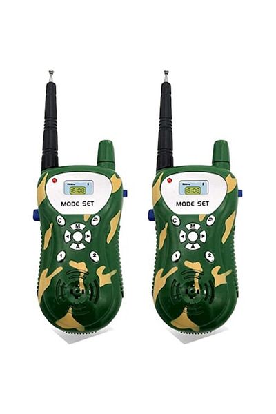 dalip Set Walkie-Talkie, 2 Pieces, Antenna 21 cm, 100m Range, Camo