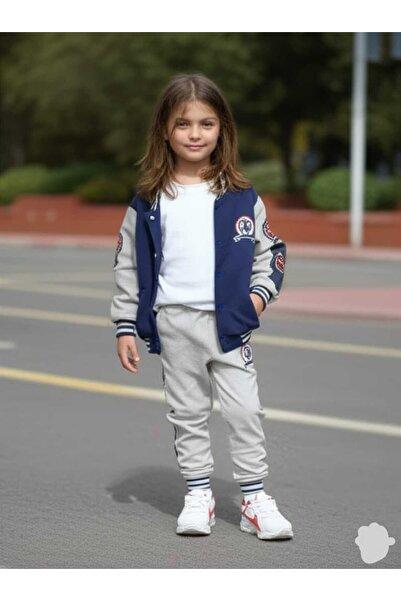 KNİTİCAL TEKSTİL Children's Printed Tracksuit Set Unisex