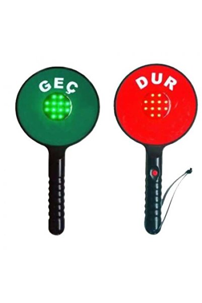 Hayat Trafik Şarjlı Dur&Geç El Levhası Ledli