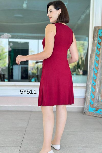 İnce Topuk Strip Glitter Crystal Fabric Dress 5Y511