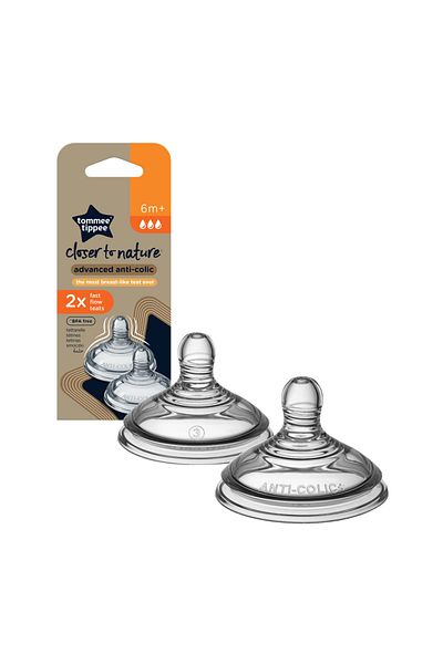 tommee tippee - Anti-Colic Baby Bottle Fast Flow Pack Of 2