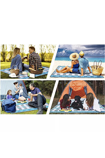 LikeSmart "LikeSmart Trizand" Beach and Picnic Blanket, protective layer, anti-scratch, durable material