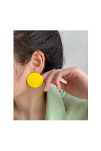 Inovius - Yellow Round Earrings