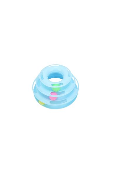 UIQ Circuit with balls for pets, 3 levels, plastic, Blue