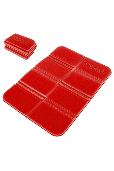 dalip Foldable Camping Mat, 27.5x38.5cm Extended, Foam Thickness 0.7cm, Red