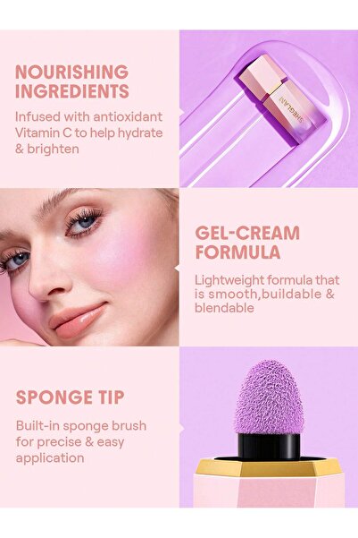 SHEGLAM COLOR BLOOM LIQUID BLUSH- lilac dream
