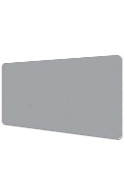 Macomi Mousepad 90x45 pentru birou, piele ecologica, Gri