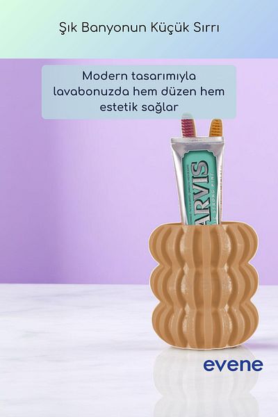 Evene Θήκη οδοντόβουρτσας Βάση οδοντόβουρτσας Βάση οδοντόβουρτσας Cappuccino Color Model 75