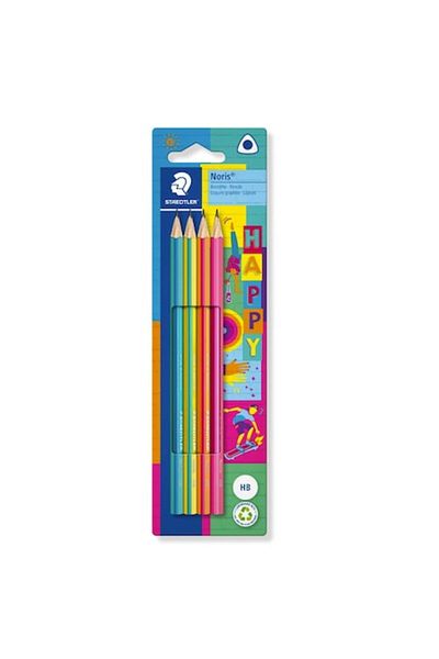 dalip Set creioane cu varf din grafit, triunghiulare, 4 bucati, Multicolor