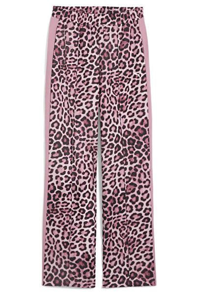 Puma T7 LEO LUXE Παντελόνι με Στάμπα σε Ίσια Γραμμή, Γυναικείο