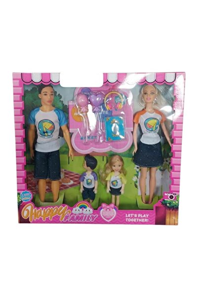 rexa مجموعة لعب الدمية العائلية السعيدة