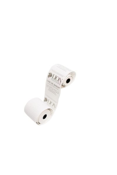 Lion Thermal Paper Roll, 80mmx40m, White