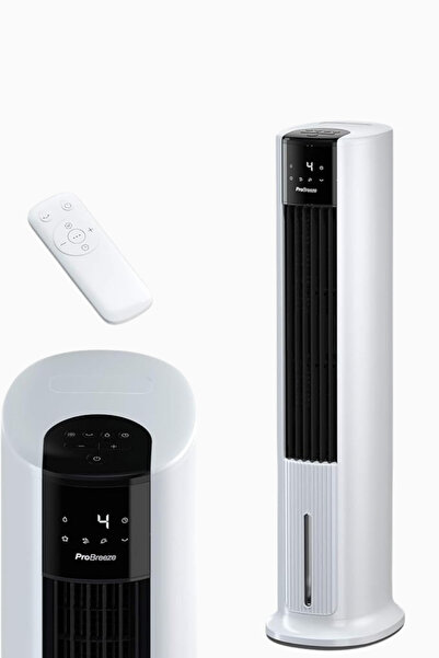 Pro Breeze 42" 7L Buharlaştırıcı Kule Vantilatör, 3 Hız, Salınım, Gece Modu