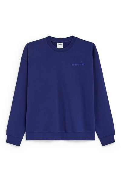 Diadora HANORAC CREW SPW LOGO - IMPRIMEU ALBASTRU