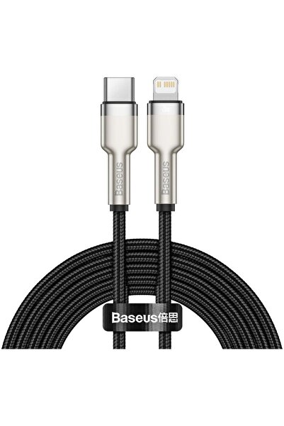 dalip Cablu USB-C la Lightning Baseus Cafule Series Metal, Negru