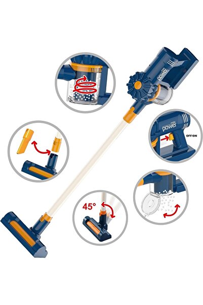 İSP Aspirator Vertical Interactiv si Educativ pentru Copii, "LikeSmart Vacuum Cleaner", 3 Varfuri Aspira