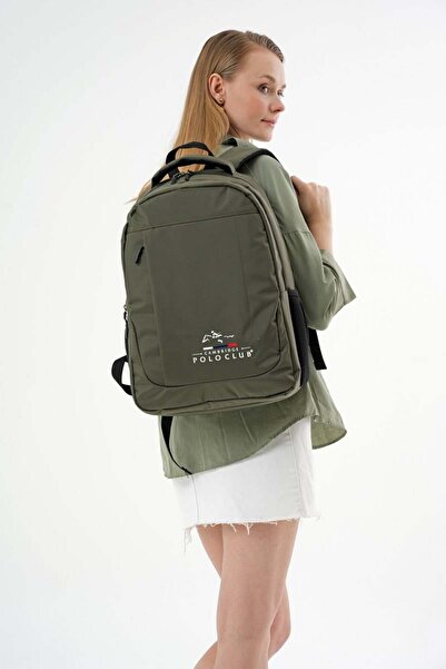 Cambridge Polo Club Unisex Multi-Eye Daily Backpack - School Bag Khaki