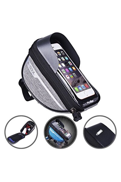 Camy Waterproof bicycle pouch with phone case, handlebar mount, compatible with phones up to 16 cm, stora