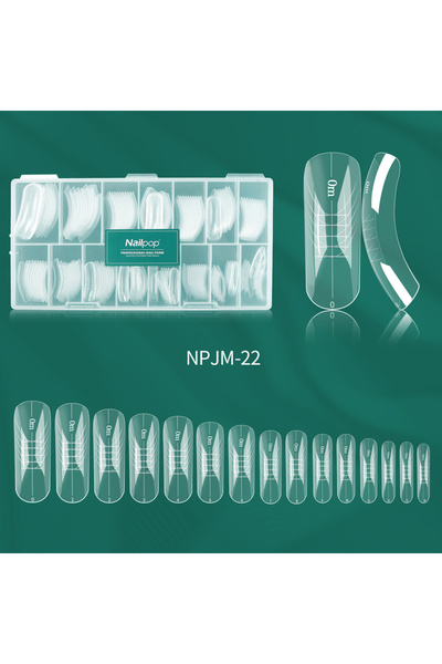 Choice JM22-Clear 150 Nailpop 150pcs/box Nail Dual Forms Square Coffin Quick ...