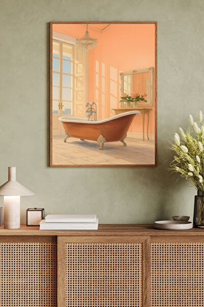 Dekorsiahome Pictură într-o singură bucată cu cadru din lemn Yayoi Kusama TK0826