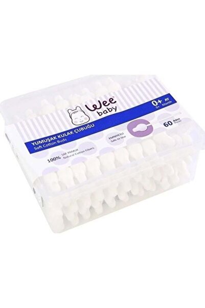 Wee Baby أعواد تنظيف الأذن الناعمة الآمنة (60 قطعة) 894