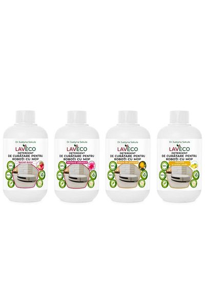 LAVECO Detergent for robot vacuum cleaner with mop function Universal compatible Bio (100% ) - safe