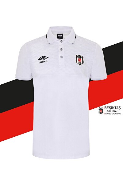 Beşiktaş Γνήσιο με άδεια Polo Collar Λευκό T-Shirt + Σετ βραχιολάκι με ξύλινο κουτί δώρου