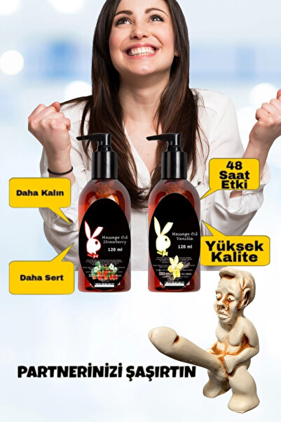 Gusse Massage Oil Strawberry And Vanilla Fragrances 120 Ml Çilek Ve Vanilya K...