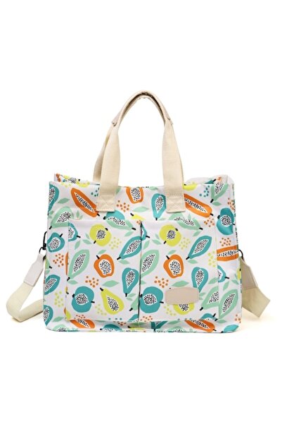 Camy Geanta de Mana/Umar Multifunctionala, Inchidere cu Capsa, Imprimeu Fruct...