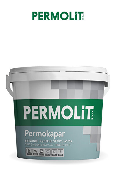 Permolit Permokapar Su Bazlı Silikonlu Dış Cephe Örtücü Ve Dönüşüm Astarı | 3,5Kg - 10Kg - 20Kg |