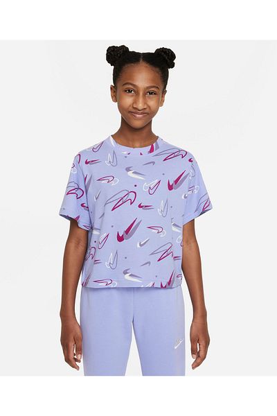 Nike Swoosh Shift Tee - Blue