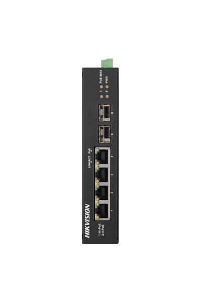Hikvision Switch 4 porturi Gigabit PoE, 2 porturi uplink SFP - DS-3T0506HP-E-HS
