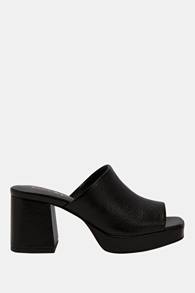 Katy Perry The Surprise Slide Women's Black Heeled Slippers