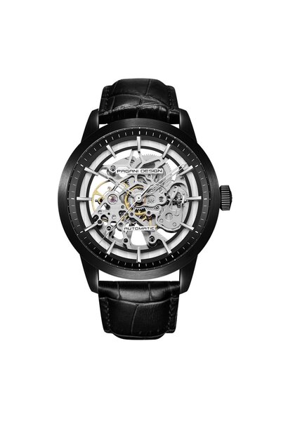 Choice black PAGANI DESIGN Brand Fashion Sports Leather Watches Men Luxury Automatic Mechanical Skeleton Wa