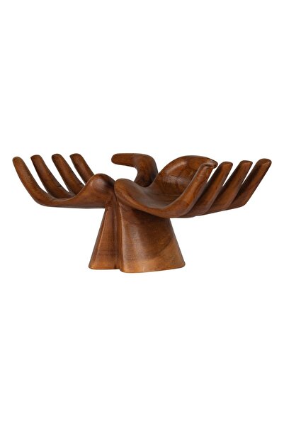 baliahşap Ahşap El Şeklinde Obje El Yapımı Peçetelik