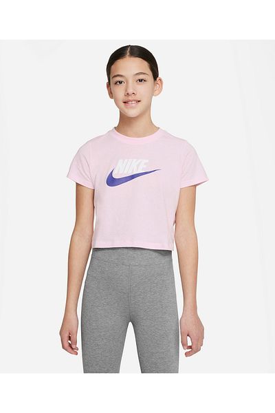 Nike Crop Futura Tee - Pink