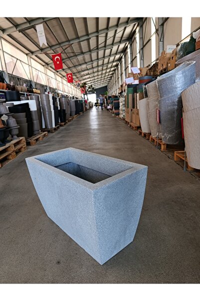Yades 120 Litre Uzun Dikdörtgen Fiberglas Saksı