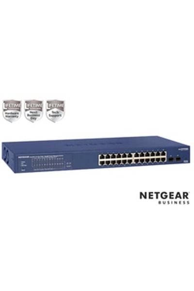 NETGEAR Switch gestionat GS724TP, 24 de porturi, Gigabit