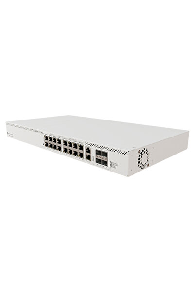 MIKROTIK Switch 16xRJ45 PoE Gigabit, 2xRJ 45 Console, 4 SFP 10G, Management - CRS320-8P-8B-4S+RM