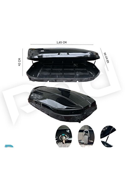 POWER ARAC ÜSTÜ TAŞIYICI TABUT BAGAJ LUXURY P.BLACK PARLAK SIYAH 480LT PND